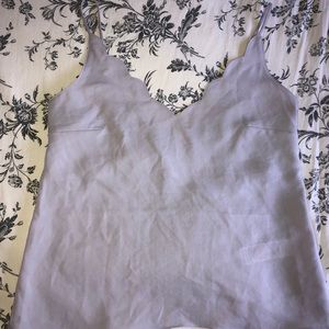 Scalloped tank camisole